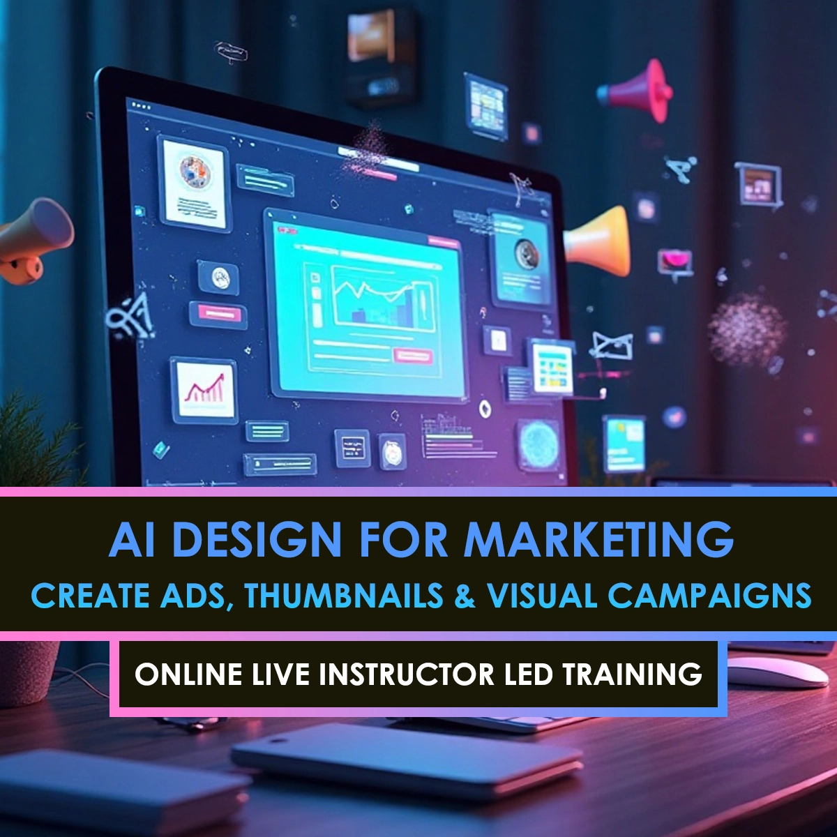 AI Design for Marketing Course Online: Stunning Ads & Visual Campaigns 2025