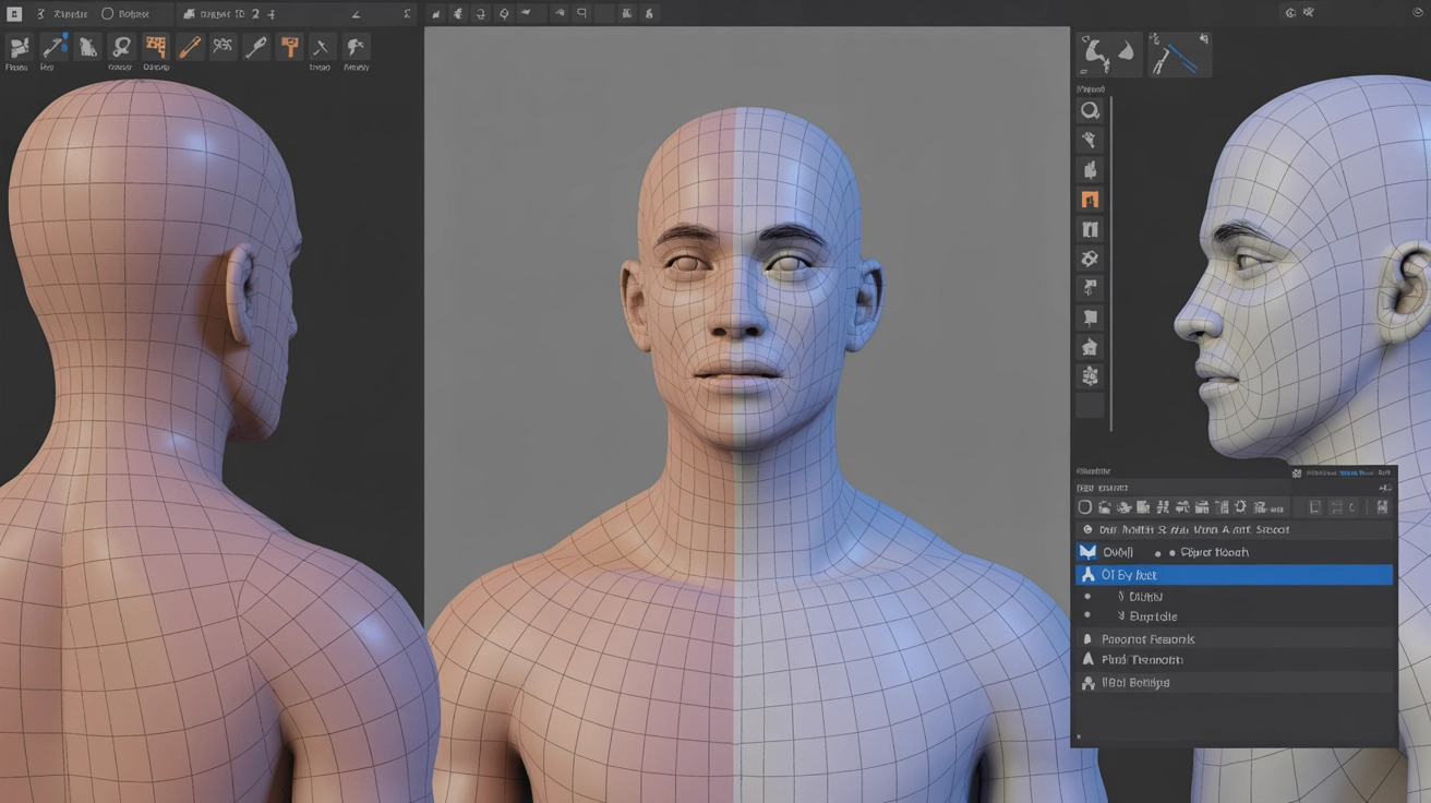 3D Character Modeling & Rigging for Animation