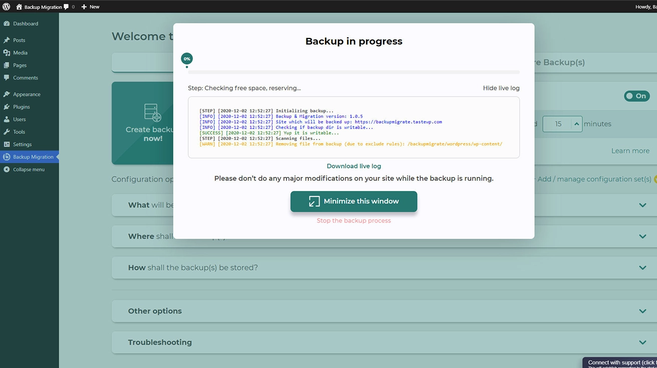 Site Migration and Backup Project