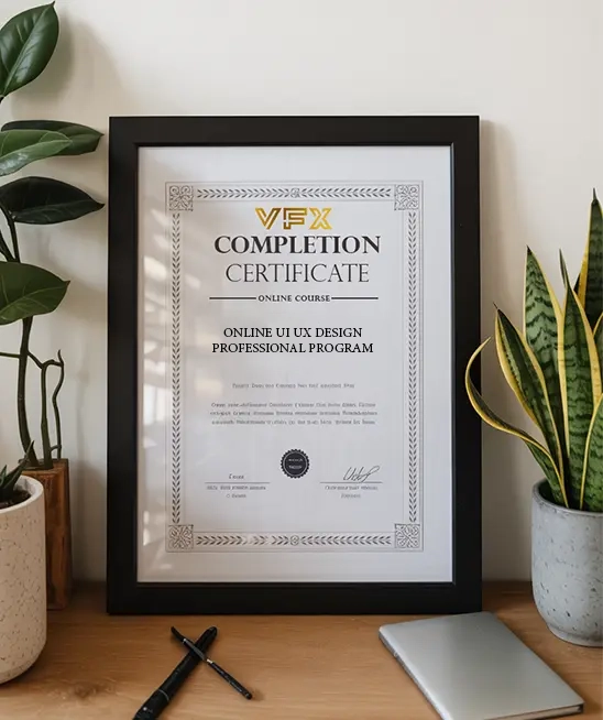 Certificate For UI UX Design Course