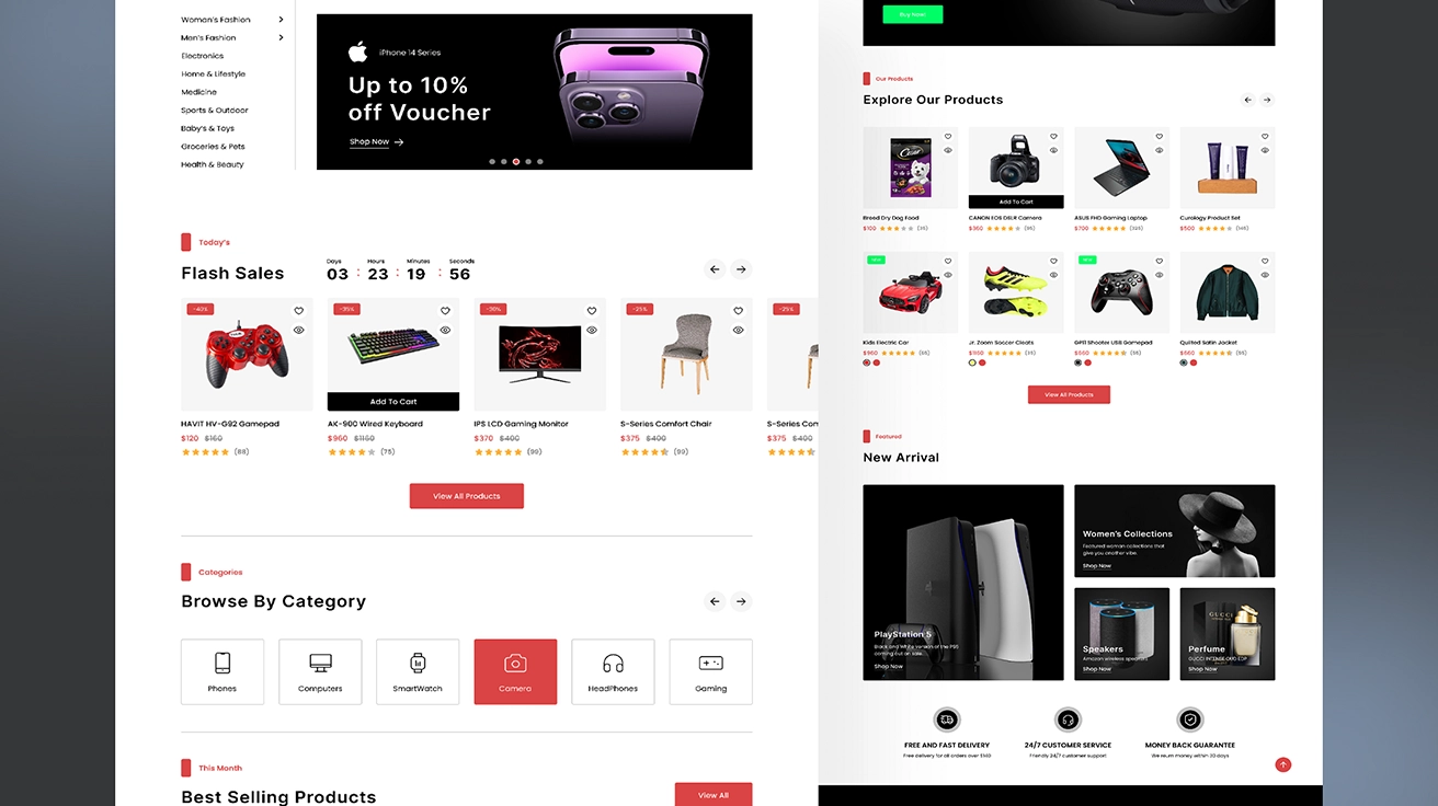 E-commerce Website UI Design