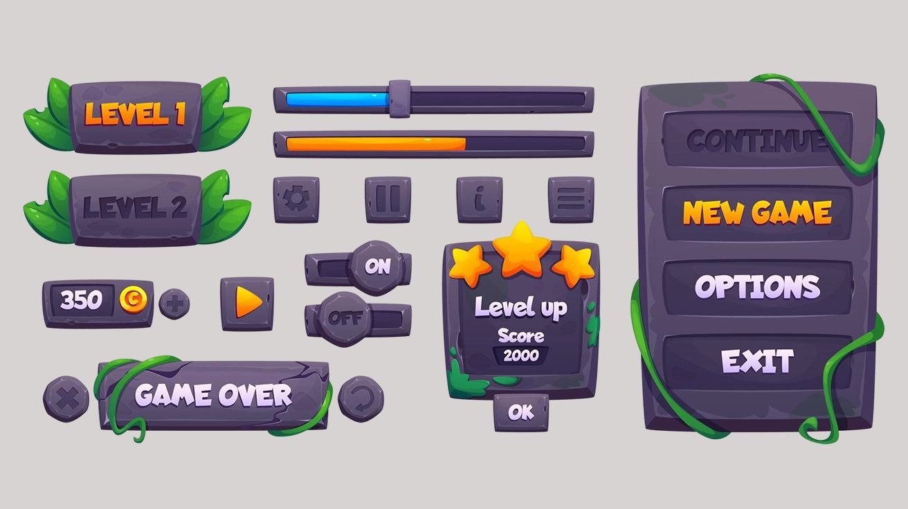 Game UI/UX Wireframe