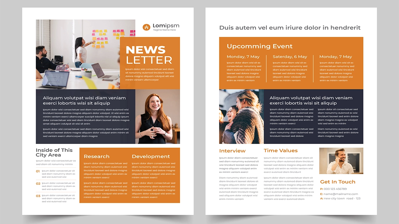 Newsletter or Internal Bulletin Design