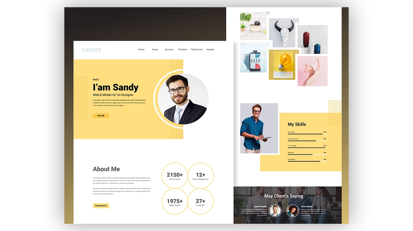 Portfolio Website with Interactive Features