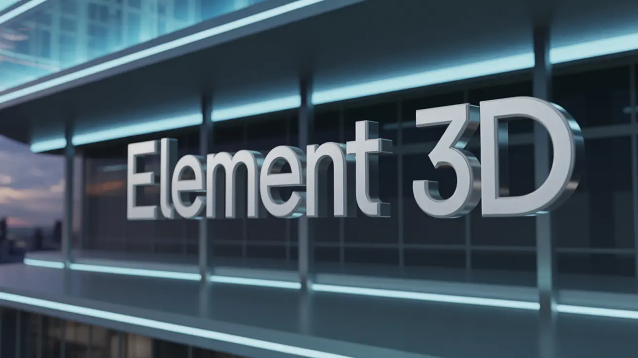 3D Model Integration Using Element 3D