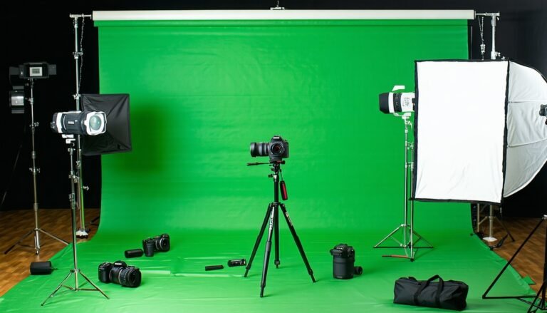 green screen lighting setup