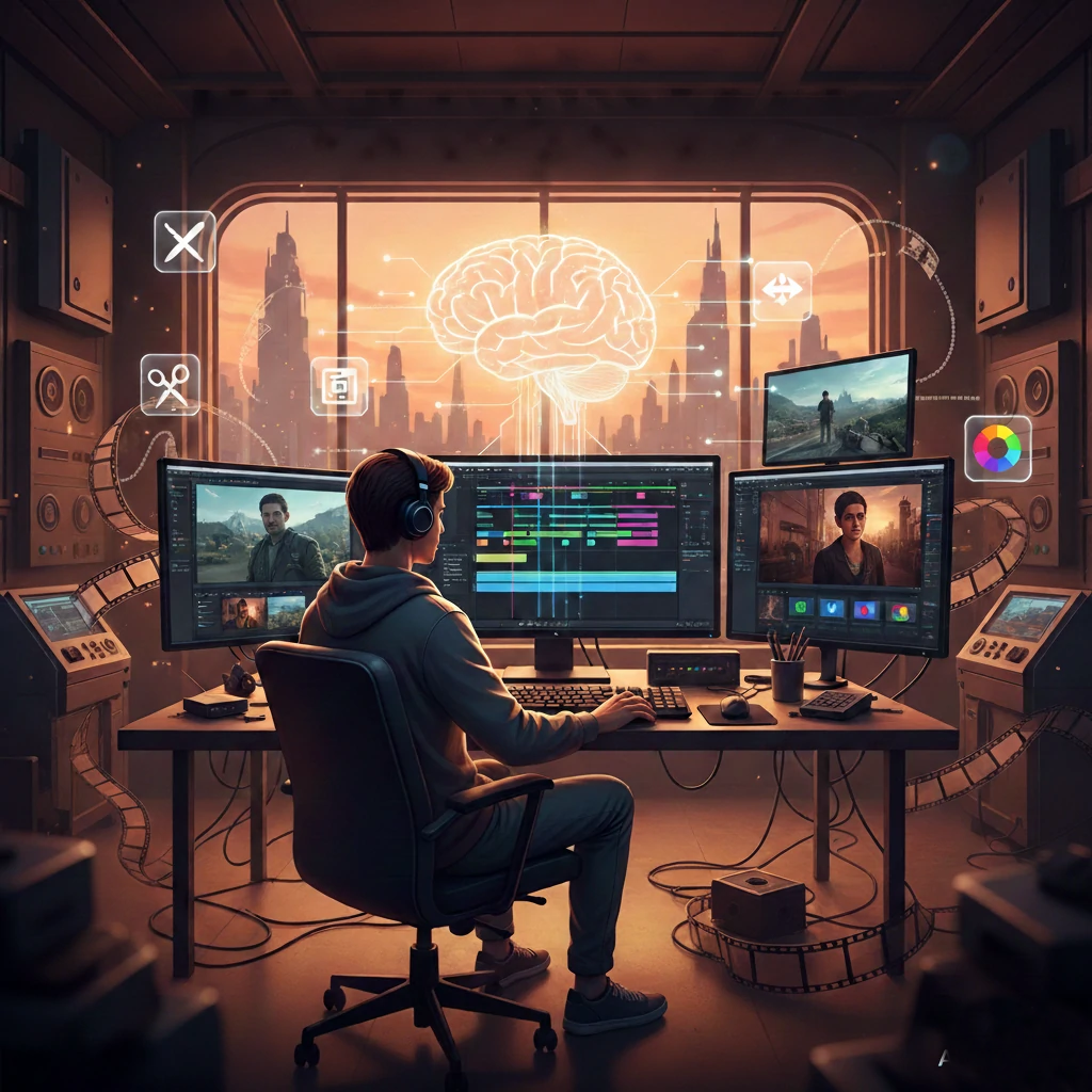 What is Film Editing - Students learning professional film editing including Premiere Pro, DaVinci Resolve and Final Cut Pro at our Chennai academy