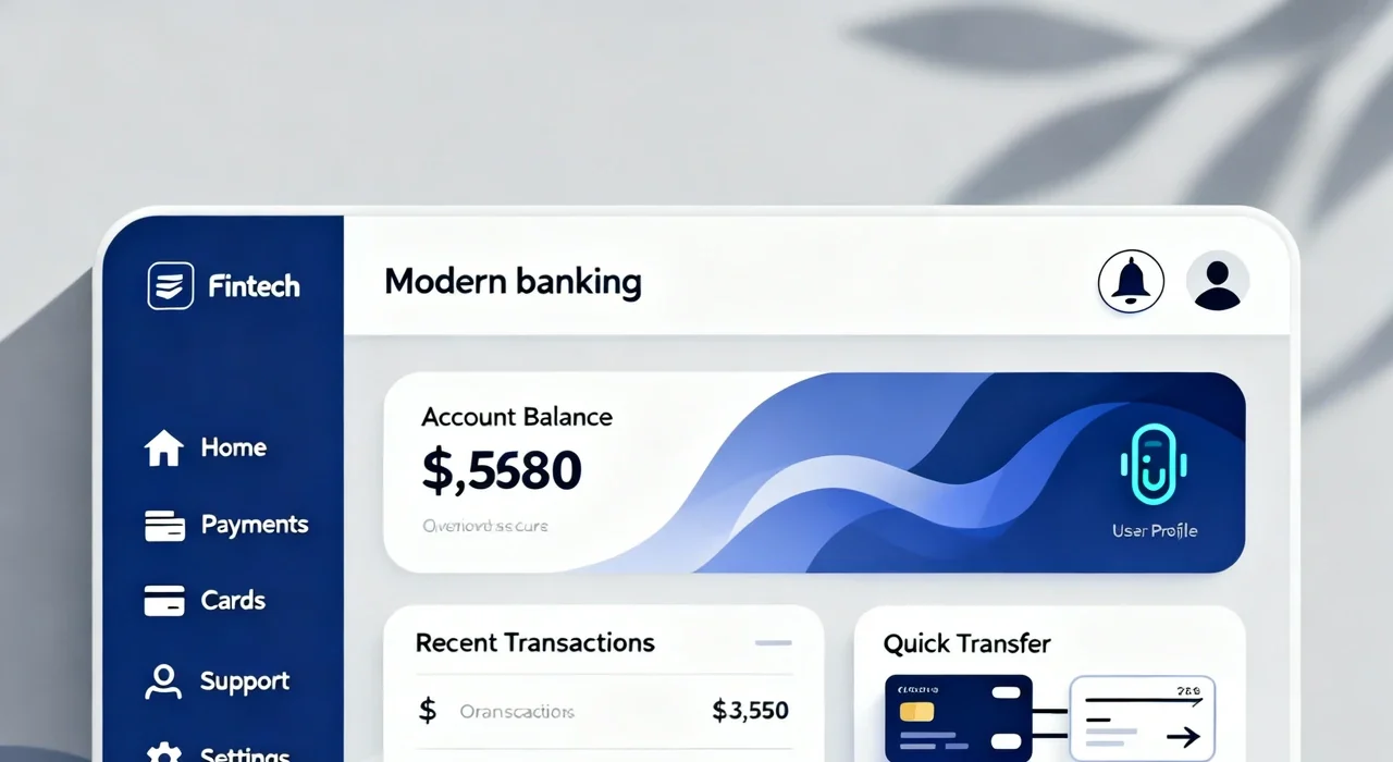 AI Online Banking Interface Website