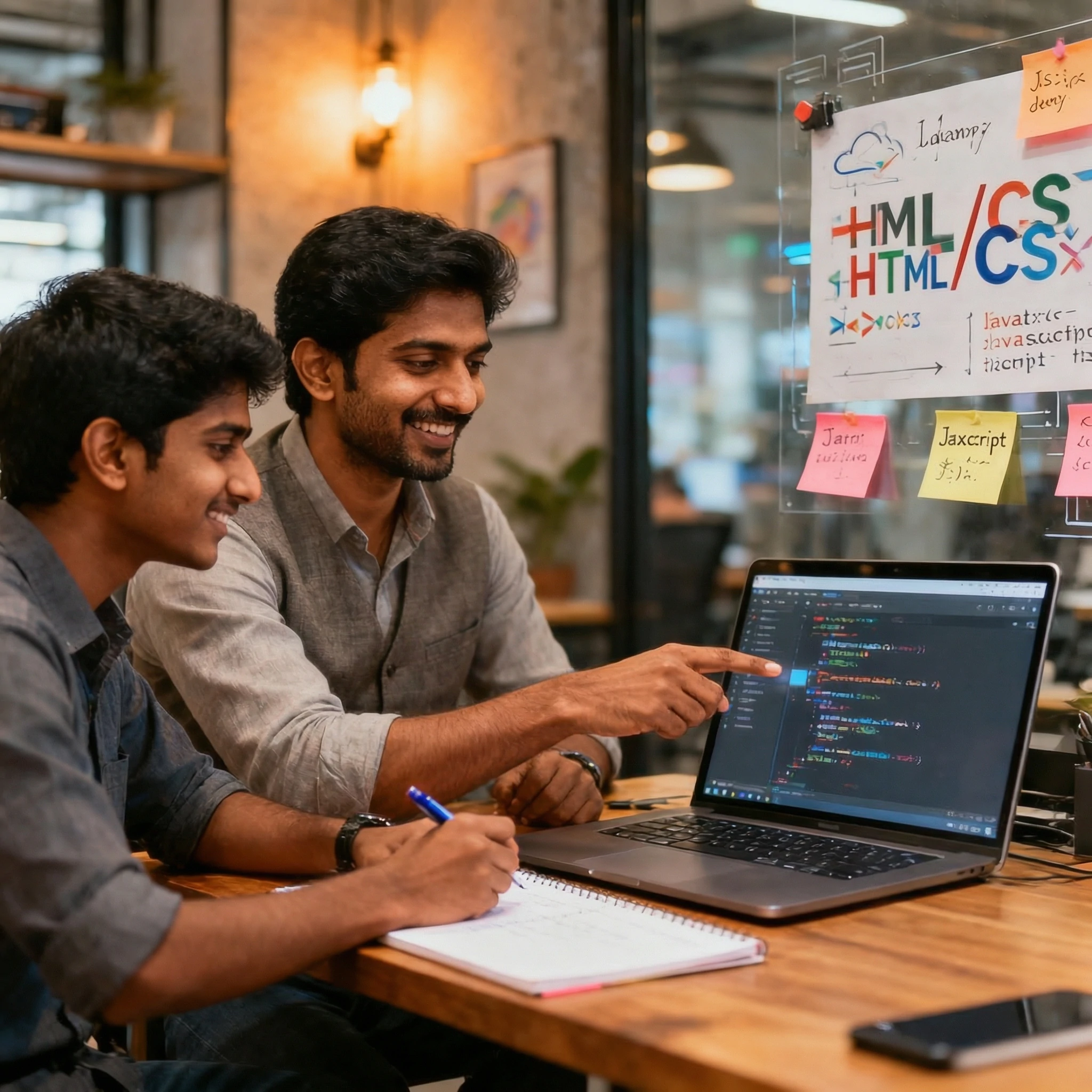 AI Web Development Lab - Code Review Room at VFX India Chennai