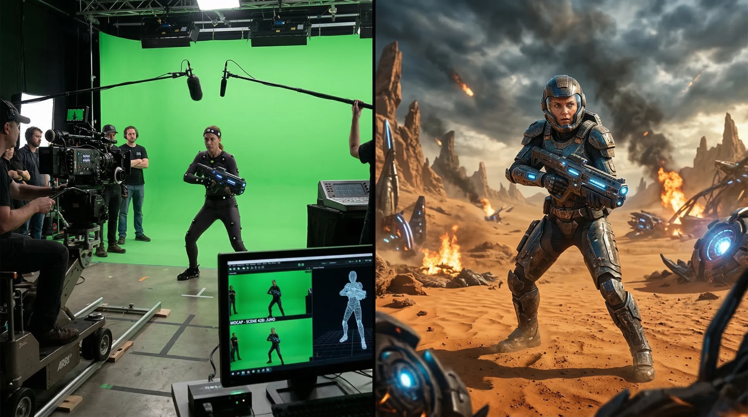 AI VFX Course Split Screen