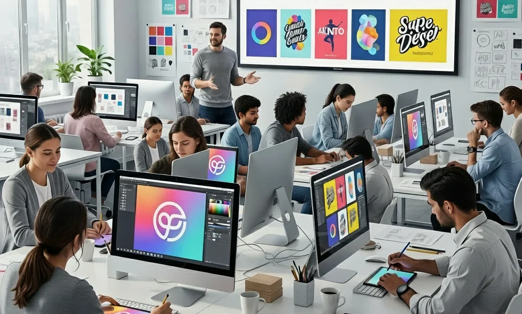 Graphic Design Studio - Color-Calibrated Workstation Lab at VFX India Chennai