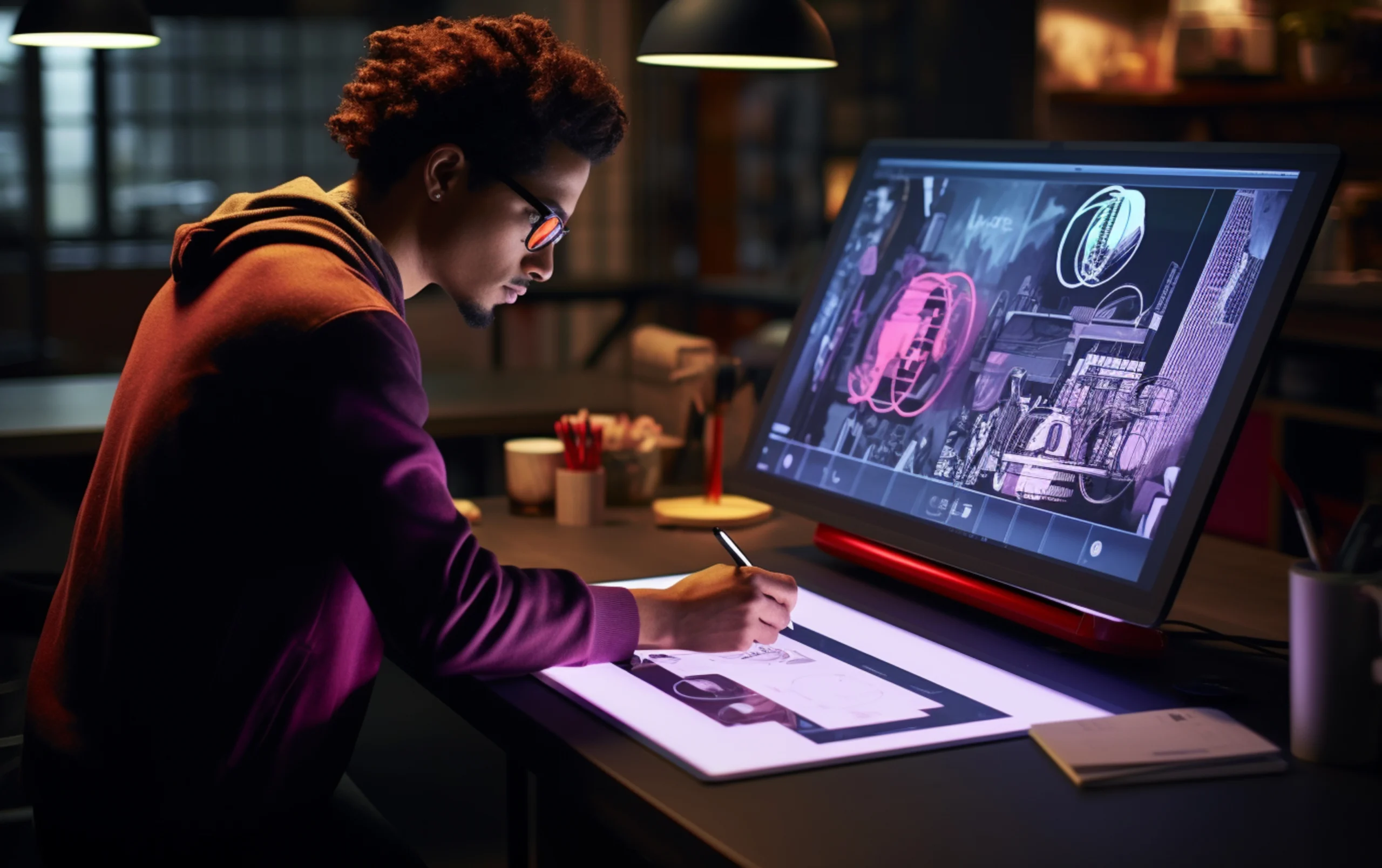 AI Animation Workflow - Artist Creating Digital Character