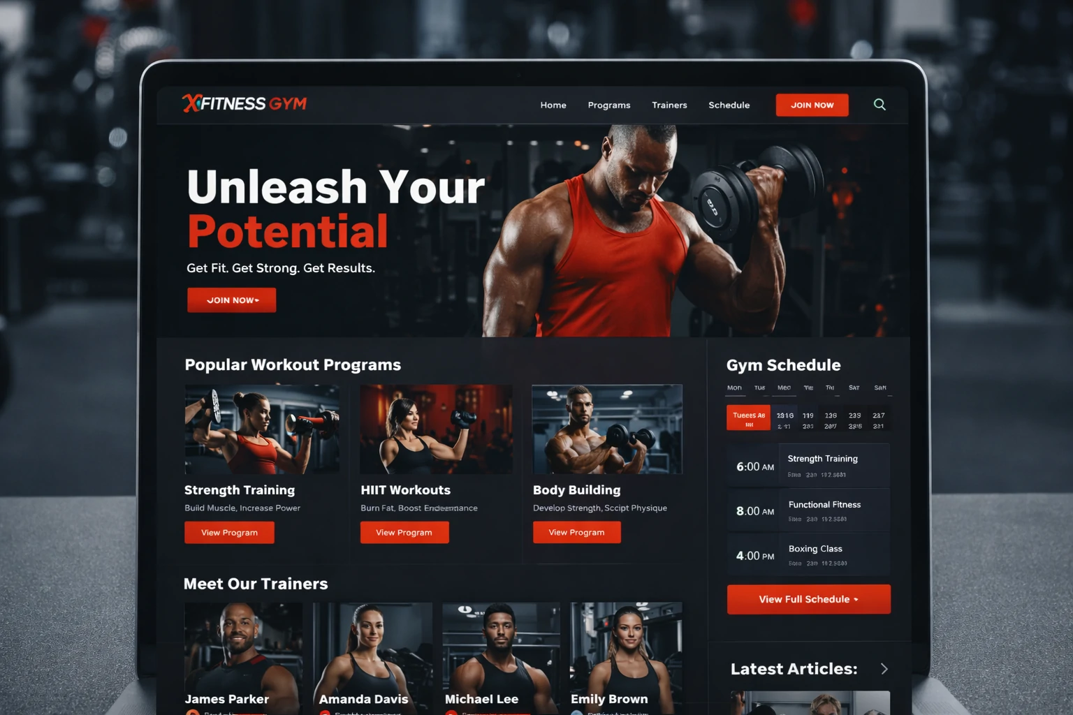 Fitness & Gym Website Project
