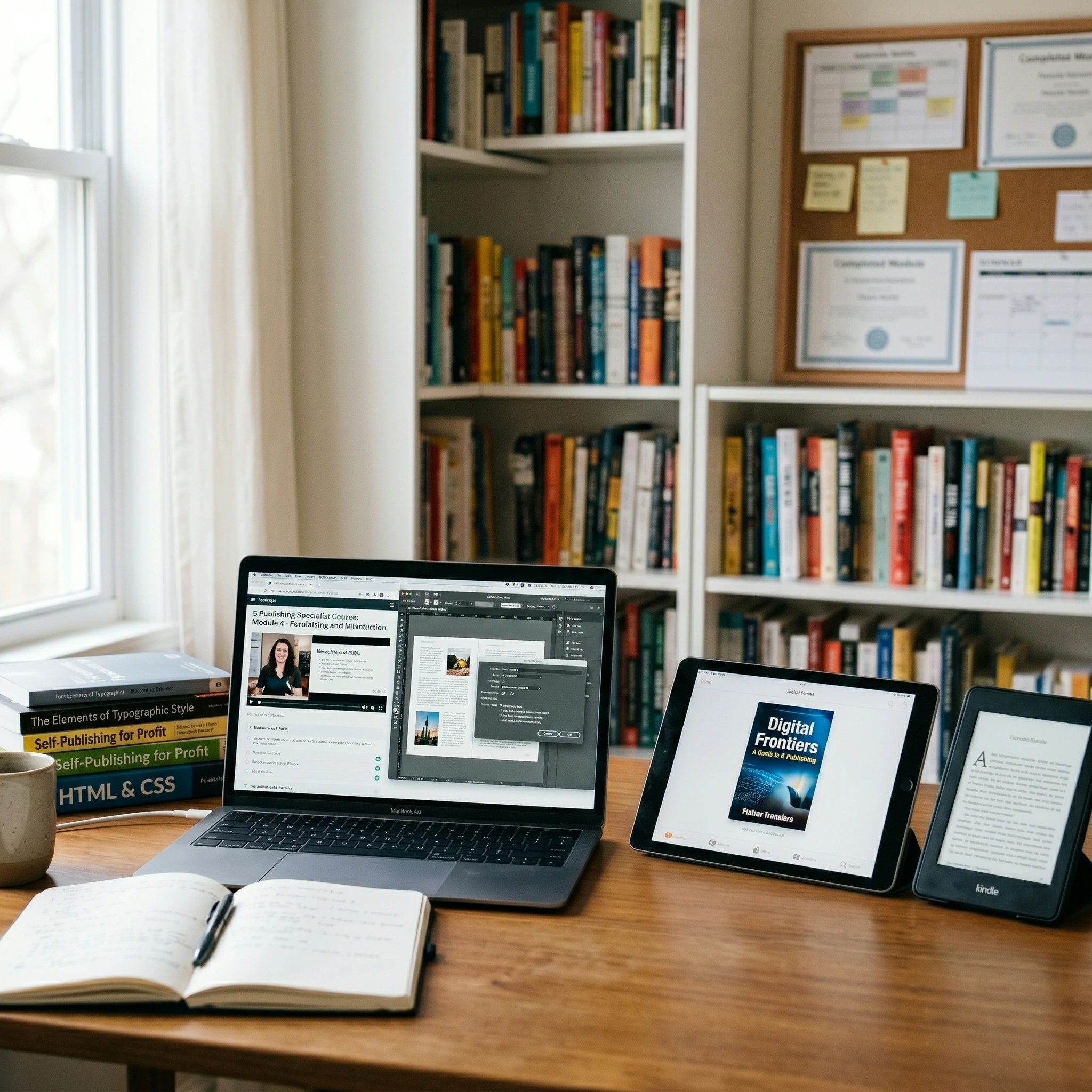 Professional E-Publishing studio training environment